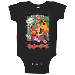 Tow Jam And Earl Sega Genesis Cover Fan Distressed onesie Baby One Piece Tow Jam And Earl Sega Genesis Cover Fan Distressed onesie Baby One Piece