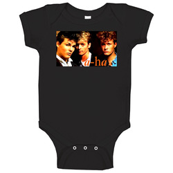 A Ha 80s Pop Music onesie Baby One Piece A Ha 80s Pop Music onesie Baby One Piece