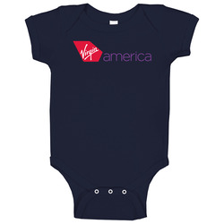 Virgin America Travel Logo 1 onesie Baby One Piece Virgin America Travel Logo 1 onesie Baby One Piece