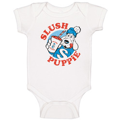Slush Puppies Cool Popular Food Restaurant Brand Logo Gift onesie Baby One Piece Slush Puppies Cool Popular Food Restaurant Brand Logo Gift onesie Baby One Piece