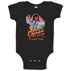 Sexual Chocolate Randy Watson 1988 World Tour Distressed onesie Baby One Piece