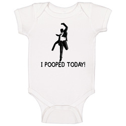 I Pooped Today Funny Cheering onesie Baby One Piece I Pooped Today Funny Cheering onesie Baby One Piece