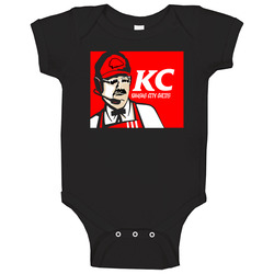 Kansas City Chiefs Coach Andy Reid Kfc Fast Food Parody Football onesie Baby One Piece