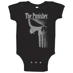 Punisher Comic Cartoon onesie Baby One Piece Punisher Comic Cartoon onesie Baby One Piece