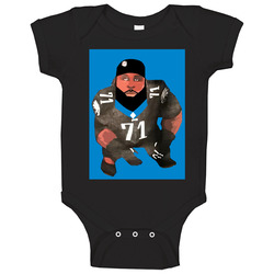 Jason Peters Cartoon Faded Jason Kelce Superbowl Bodyguard Philadelphia Eagles Cheap onesie Baby One Piece