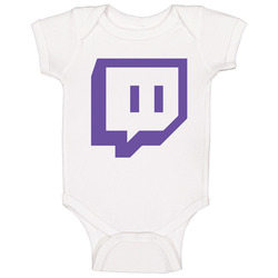 Twitch White onesie Baby One Piece Twitch White onesie Baby One Piece