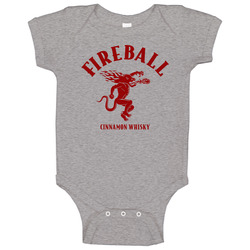 Fireball Style Cinnamon Whisky Wild onesie Baby One Piece Fireball Style Cinnamon Whisky Wild onesie Baby One Piece