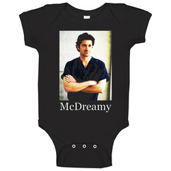 Mcdreamy Patrick Dempsey Greys Anatomy onesie Baby One Piece Mcdreamy Patrick Dempsey Greys Anatomy onesie Baby One Piece