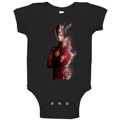The Flash Barry Allen Disintegrating Cool Superhero onesie Baby One Piece The Flash Barry Allen Disintegrating Cool Superhero onesie Baby One Piece