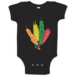 Blackhawks City No Outline onesie Baby One Piece Blackhawks City No Outline onesie Baby One Piece