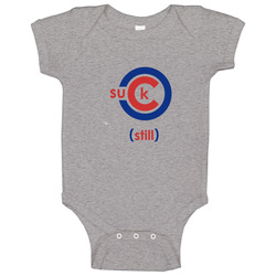Funny Cubs Suck Still World Series Fail T Shirt Chicago Logo Parody Blows World Series Fail onesie Baby One Piece Funny Cubs Suck Still World Series Fail T Shirt Chicago Logo Parody Blows World Series Fail onesie Baby One Piece