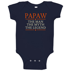 Papaw Man Myth Legend onesie Baby One Piece