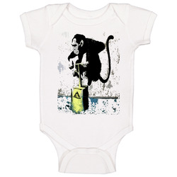 Jessie Eisenberg Lex Luthor Trending Monkey With Explosive  T Shirts.png onesie Baby One Piece