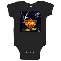Ugk Ridin' Dirty 90's Hip Hop Album Cool Retro onesie Baby One Piece