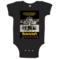 Murder By Death Cool 70's Comedy Vintage Classic Movie  Fan onesie Baby One Piece