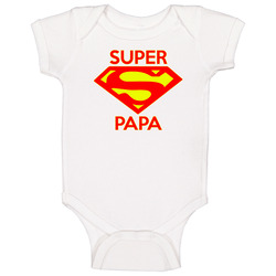 22634090 Super Papa onesie Baby One Piece