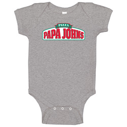 Papa John's Pizza Food onesie Baby One Piece Papa John's Pizza Food onesie Baby One Piece