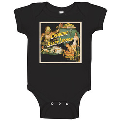 Creature From The Black Lagoon Horror Movie onesie Baby One Piece