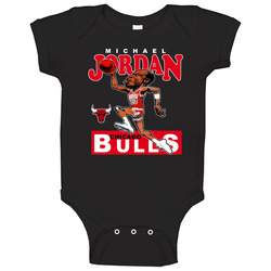 Michael Jordan Retro Basketball Caricature onesie Baby One Piece Michael Jordan Retro Basketball Caricature onesie Baby One Piece