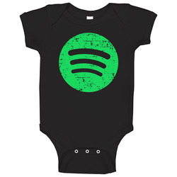 Spotify Cool Company Logo Essential Gift onesie Baby One Piece Spotify Cool Company Logo Essential Gift onesie Baby One Piece