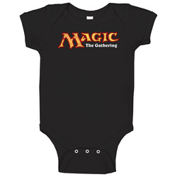 Magic The Gathering Logo Ccg Card Game onesie Baby One Piece Magic The Gathering Logo Ccg Card Game onesie Baby One Piece