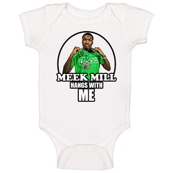 Meek Mill Hangs With Me Hip Hop onesie Baby One Piece Meek Mill Hangs With Me Hip Hop onesie Baby One Piece