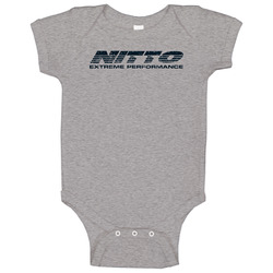 Nitto Automobile Car Truck Motorcycle Auto Parts Cool Distressed Style Brand Logo Emblem onesie Baby One Piece Nitto Automobile Car Truck Motorcycle Auto Parts Cool Distressed Style Brand Logo Emblem onesie Baby One Piece