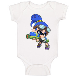 Splatoon - Inkling Boy - White onesie Baby One Piece Splatoon - Inkling Boy - White onesie Baby One Piece