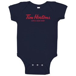 Tim Hortons Fast Food Logo Cool Gift onesie Baby One Piece Tim Hortons Fast Food Logo Cool Gift onesie Baby One Piece