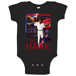 Retro Chicago Baseball Andre Dawson The Hawk onesie Baby One Piece Retro Chicago Baseball Andre Dawson The Hawk onesie Baby One Piece