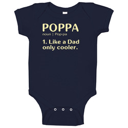 Poppa Dictionary onesie Baby One Piece
