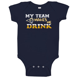 St. Louis Rams, Rams Shirt, My Team Makes Me Drink, Football onesie Baby One Piece St. Louis Rams, Rams Shirt, My Team Makes Me Drink, Football onesie Baby One Piece