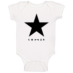 Blackstar White onesie Baby One Piece Blackstar White onesie Baby One Piece