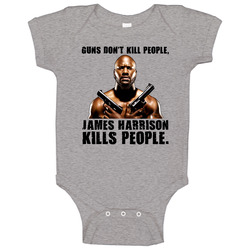 James Harrison Kills People Pittsburgh onesie Baby One Piece James Harrison Kills People Pittsburgh onesie Baby One Piece
