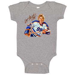 Wayne Gretzky Edmonton Hockey The Great One Cup onesie Baby One Piece Wayne Gretzky Edmonton Hockey The Great One Cup onesie Baby One Piece