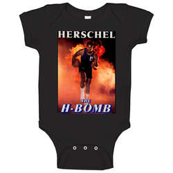 Retro 1980s Herschel Walker H Bomb onesie Baby One Piece Retro 1980s Herschel Walker H Bomb onesie Baby One Piece