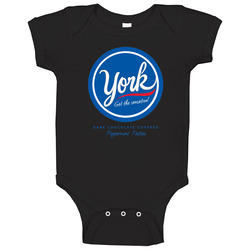 York Peppermint Pattie Chocolate Candy Bar Gift Cool onesie Baby One Piece York Peppermint Pattie Chocolate Candy Bar Gift Cool onesie Baby One Piece