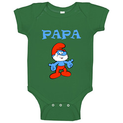 Papa Smurf Perfect Shirt for Father onesie Baby One Piece