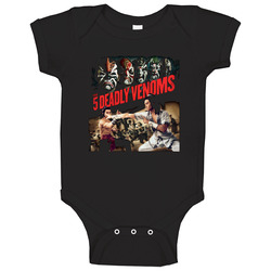 The 5 Deadly Venoms Retro Cult Kungfu Movie onesie Baby One Piece The 5 Deadly Venoms Retro Cult Kungfu Movie onesie Baby One Piece