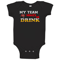 Tampa Bay Buccaneers, Buccaneers Shirt, My Team Makes Me Drink, Football onesie Baby One Piece Tampa Bay Buccaneers, Buccaneers Shirt, My Team Makes Me Drink, Football onesie Baby One Piece