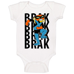 Brak Space Ghost Cartoon Alien Space Pirate onesie Baby One Piece
