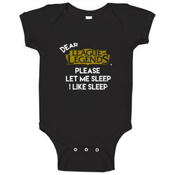 League Of Legends, League Of Legends Shirt, Lol Shirt, Sleep Shirt, Funny Shirt, Video Game Shirt, Birthday onesie Baby One Piece