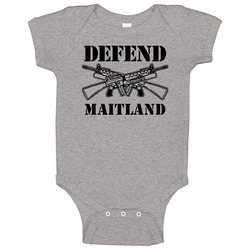 Defend Maitland Australia 2nd Amendment Cool onesie Baby One Piece Defend Maitland Australia 2nd Amendment Cool onesie Baby One Piece