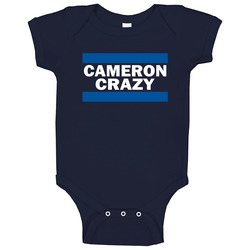 Duke Basketball - Cameron Crazy T Shirt - NCAA Tournament Cameron Crazies onesie Baby One Piece Duke Basketball - Cameron Crazy T Shirt - NCAA Tournament Cameron Crazies onesie Baby One Piece