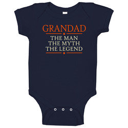 Grandad Man Myth Legend onesie Baby One Piece