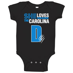 She Loves The Carolina D onesie Baby One Piece She Loves The Carolina D onesie Baby One Piece