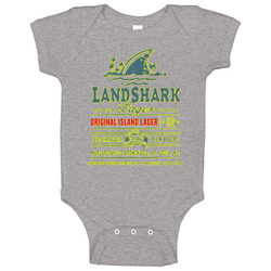 Jimmy Buffet Beer Landshark Fins Up onesie Baby One Piece