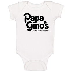 Papa Gino's Pizza onesie Baby One Piece Papa Gino's Pizza onesie Baby One Piece
