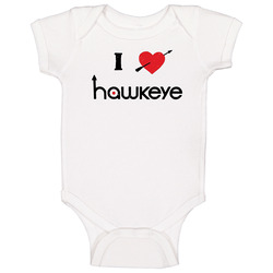 Hawkeye I Love Comic onesie Baby One Piece Hawkeye I Love Comic onesie Baby One Piece
