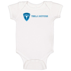 Tesla Motors Tee Electric Model S Roadster Car onesie Baby One Piece Tesla Motors Tee Electric Model S Roadster Car onesie Baby One Piece